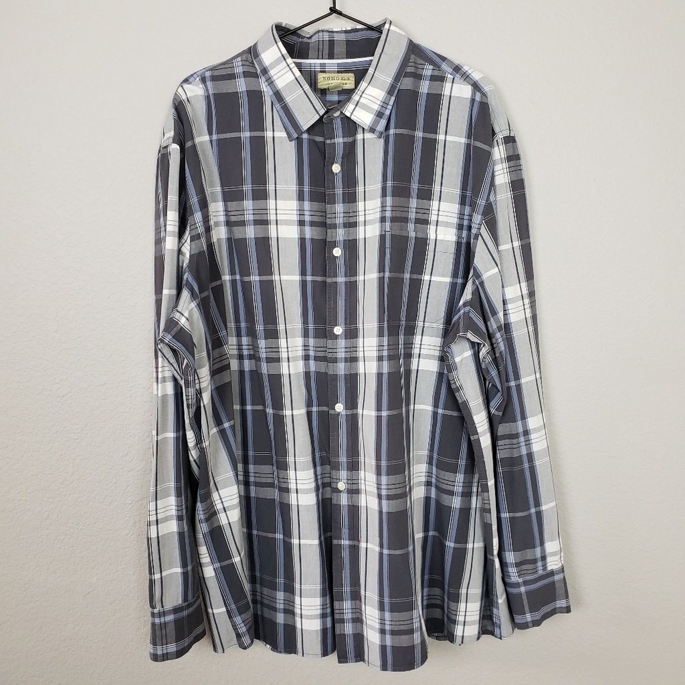 Sonoma Flannel Poplin Button Up